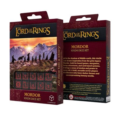 The Lord of the Rings Mordor 10xD6 Dice Set