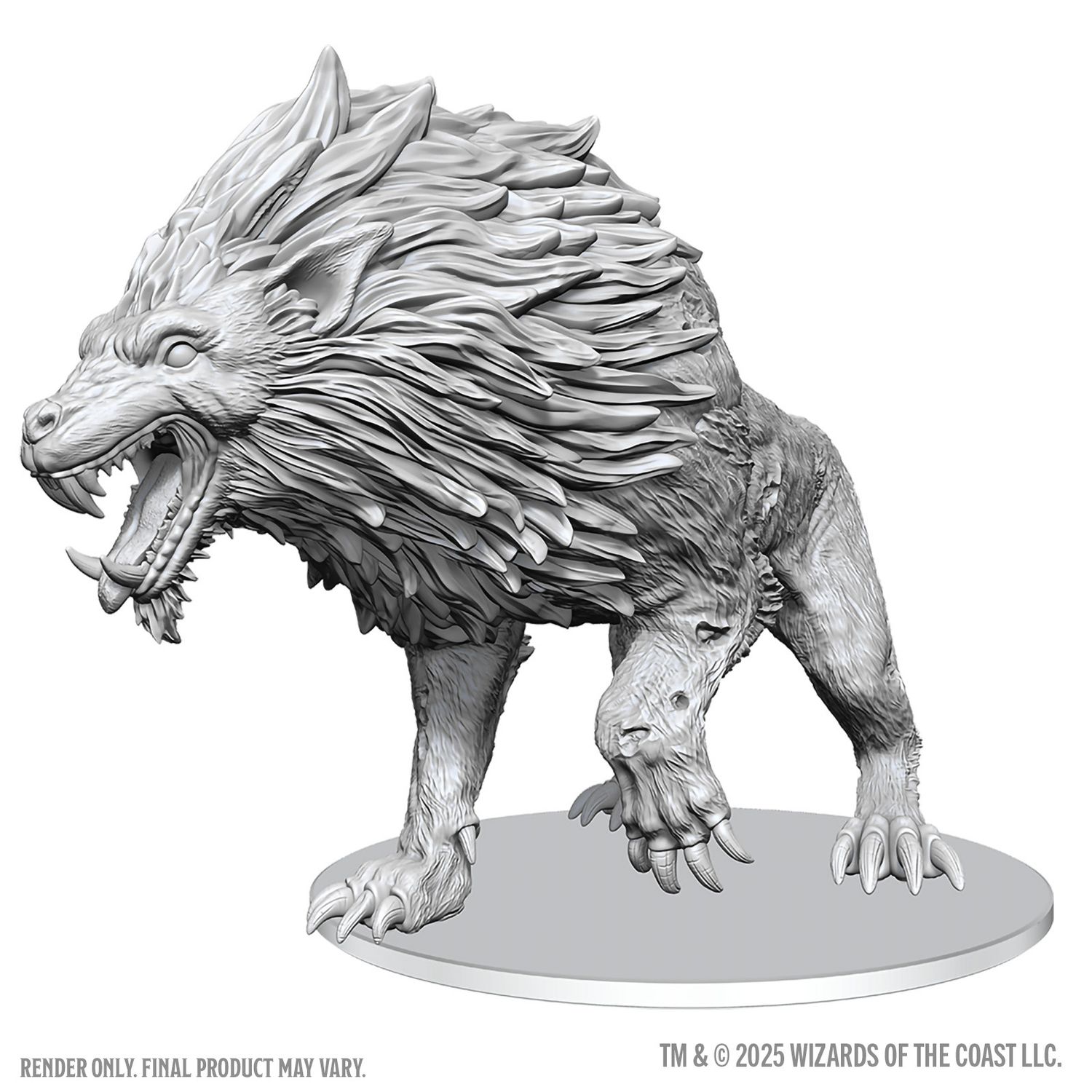D&D Unpainted Minis: Dire Worg