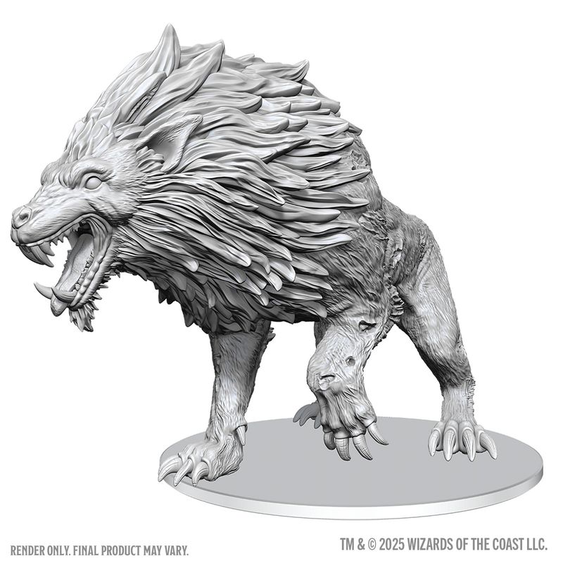 D&D Unpainted Minis: Dire Worg