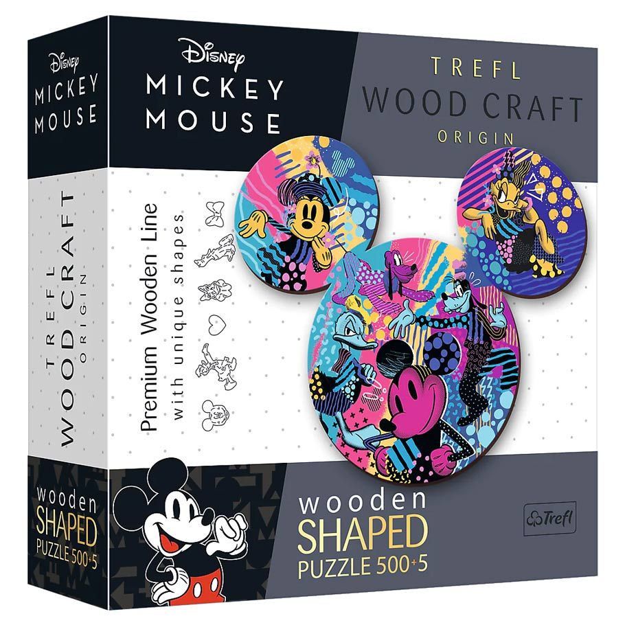 Puzzle: Woodcraft: Disney Mickey Mouse 500+5 Piece Puzzle: Woodcraft: Disney Mickey Mouse 500+5 Piece