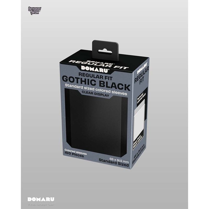 Gathers' Tavern: Domaru Regular Fit: Gothic Black (100CT)