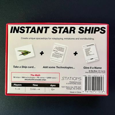 Instant Star Ships Card Deck