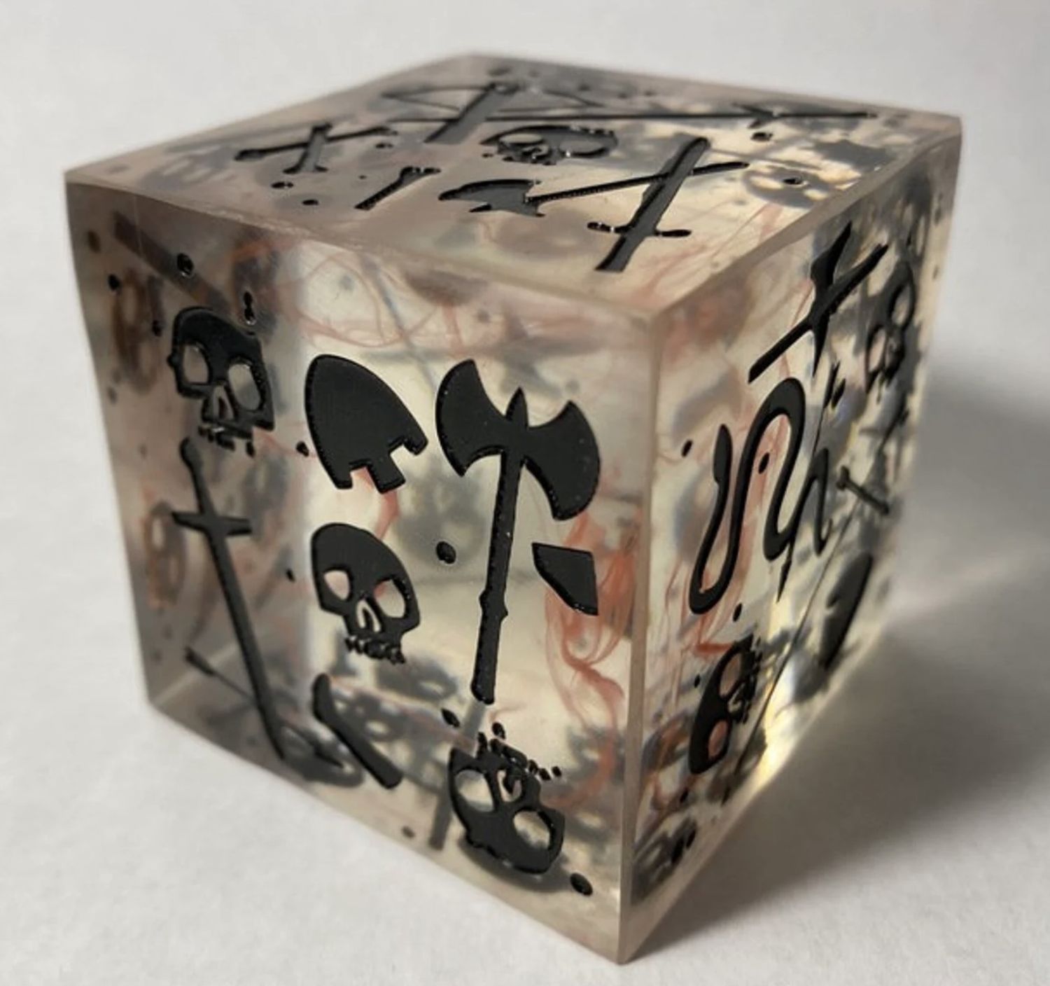 Massive Gelatinous Cube - Mini/Die In One - Blood Filled Black Massive Gelatinous Cube - Mini/Die In One - Blood Filled Black