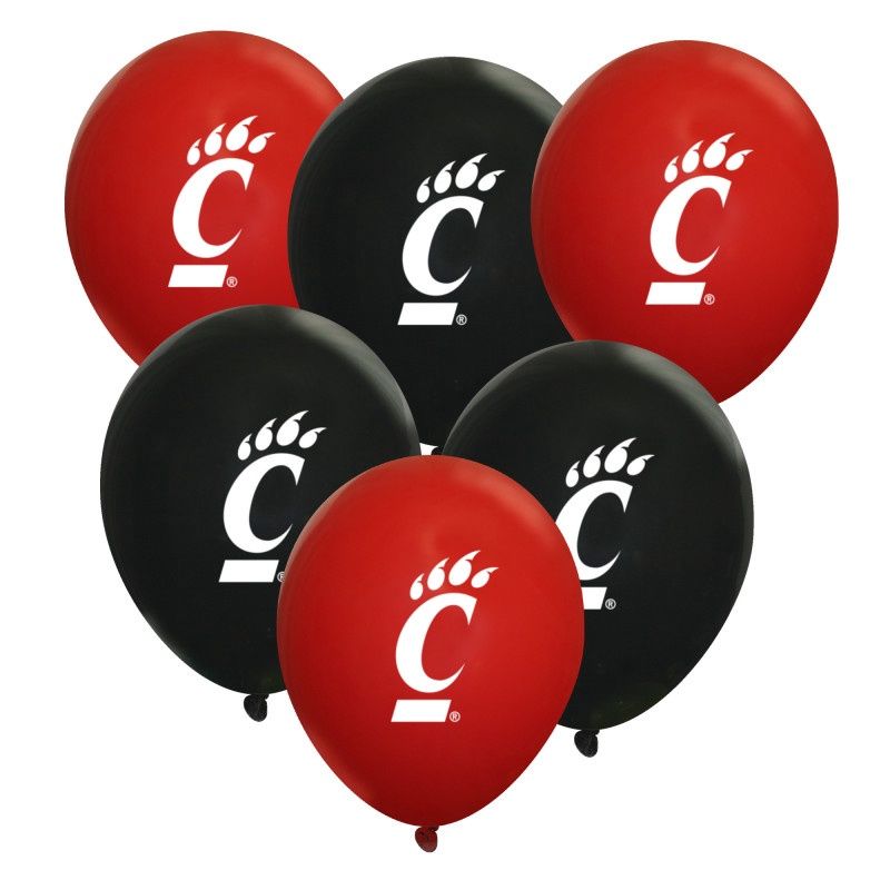 10PK RED/BLACK C-PAW LATEX BALLOONS