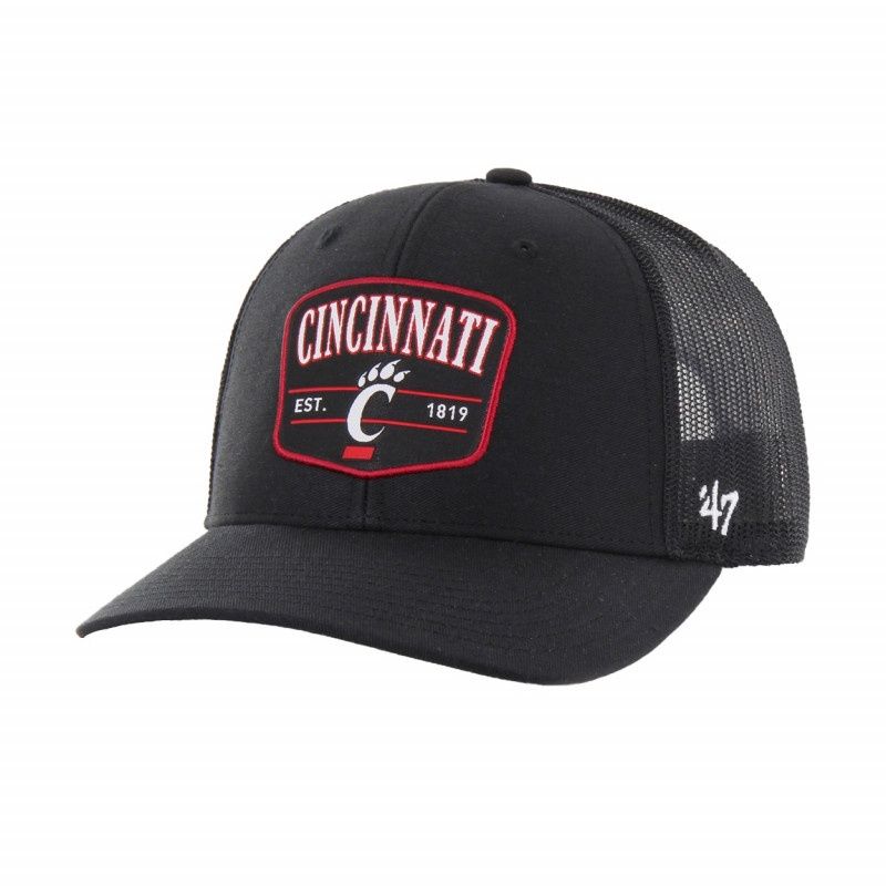 47 Cincinnati Patch Black Trucker Cap