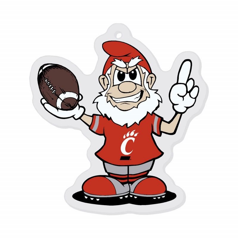 CDI UC Acrylic Gnome Football Ornament w C-Paw Tee