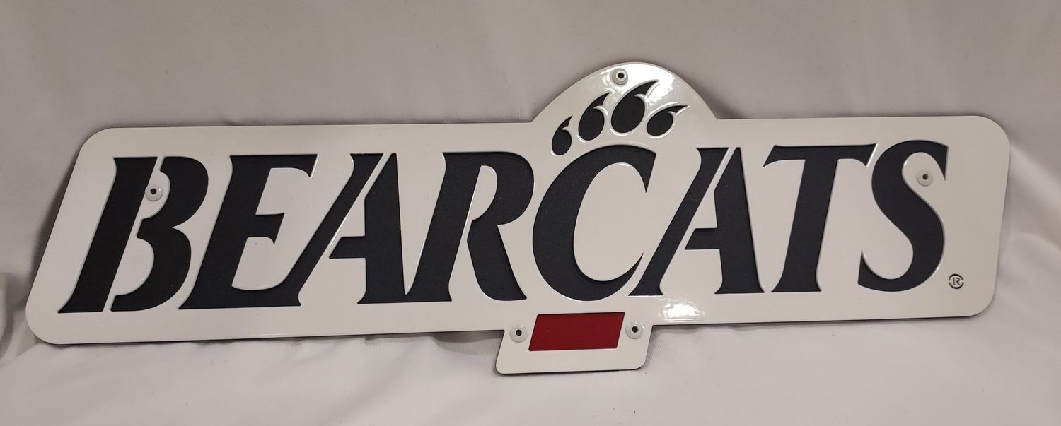 14" Metal Bearcats wall hanging
