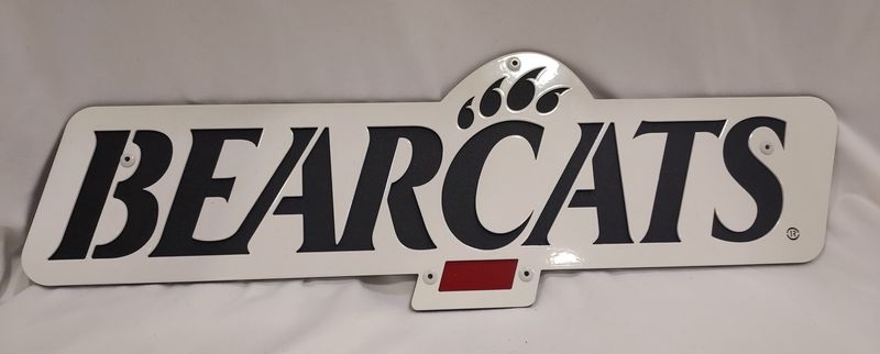 14" Metal Bearcats wall hanging