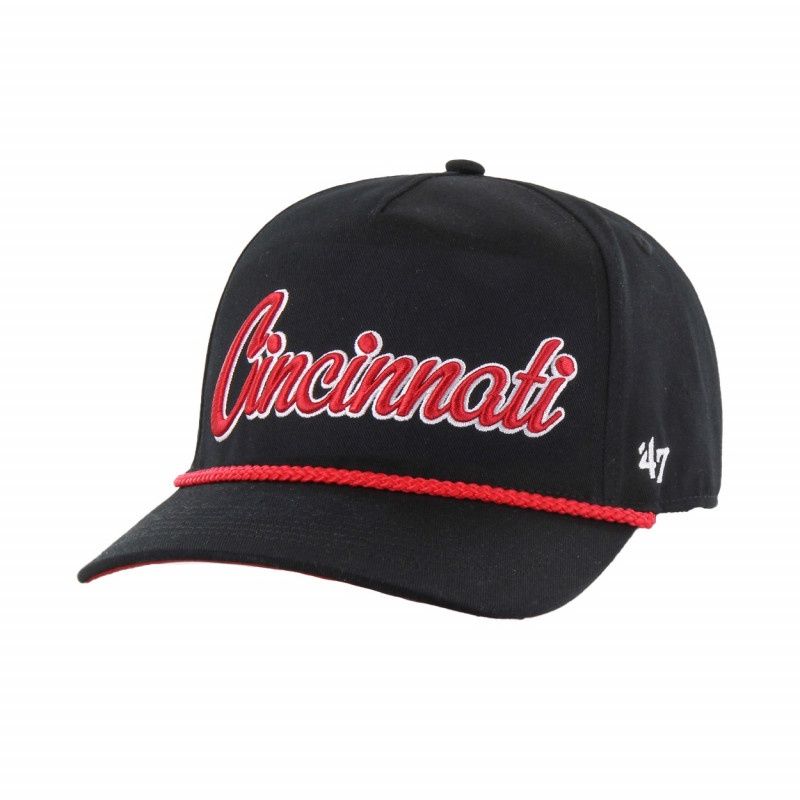 47 Cincinnati Retro Black Cincy Script Adjustable Cap