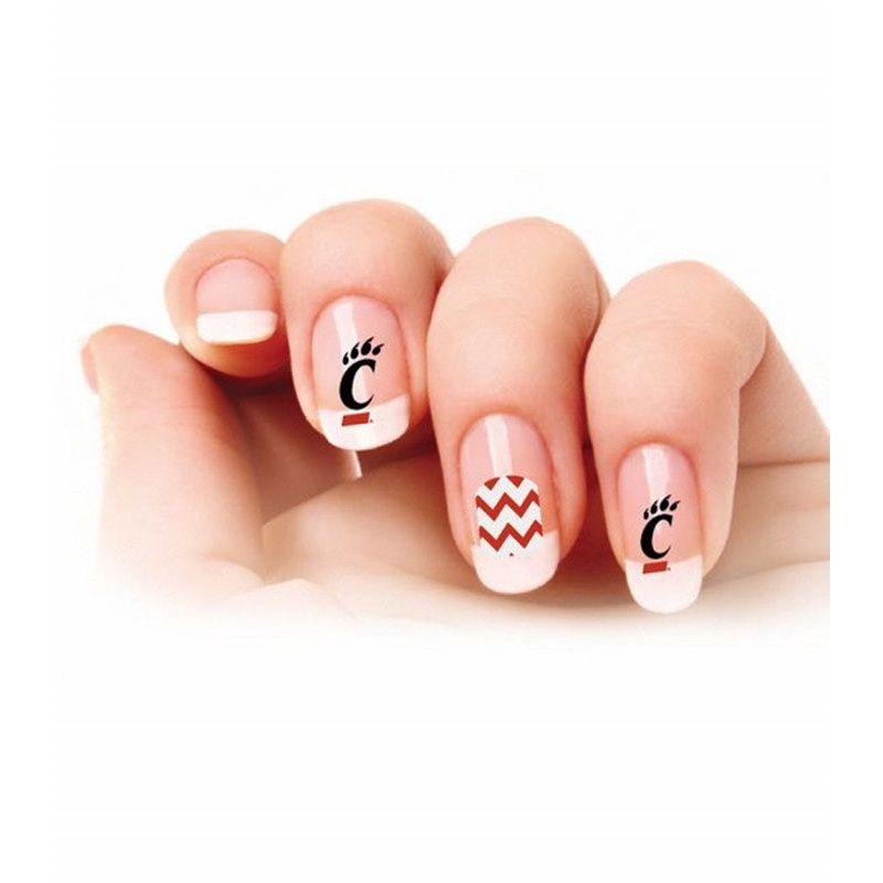 Bearcats C-Paw Nail Art