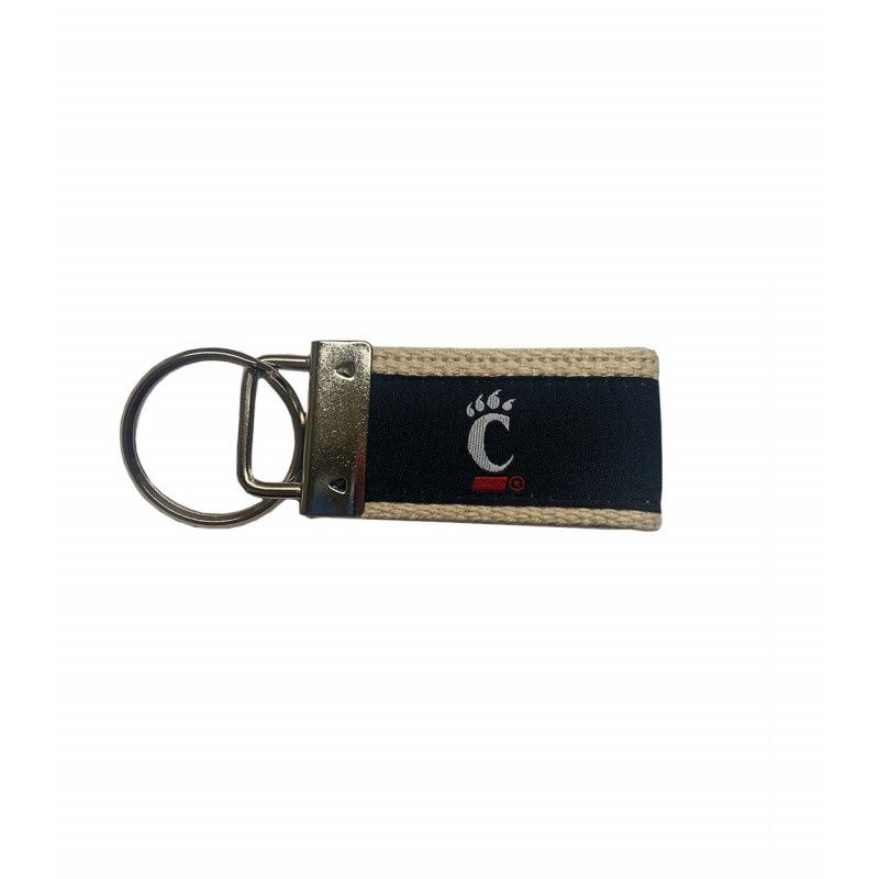 C-Paw Black Cloth Keychain