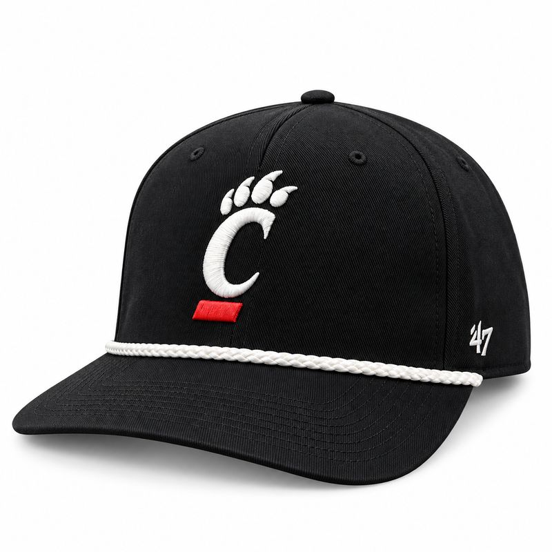 ’47 Brand Cincinnati Bearcats Black C-Paw Hitch Rope Hat