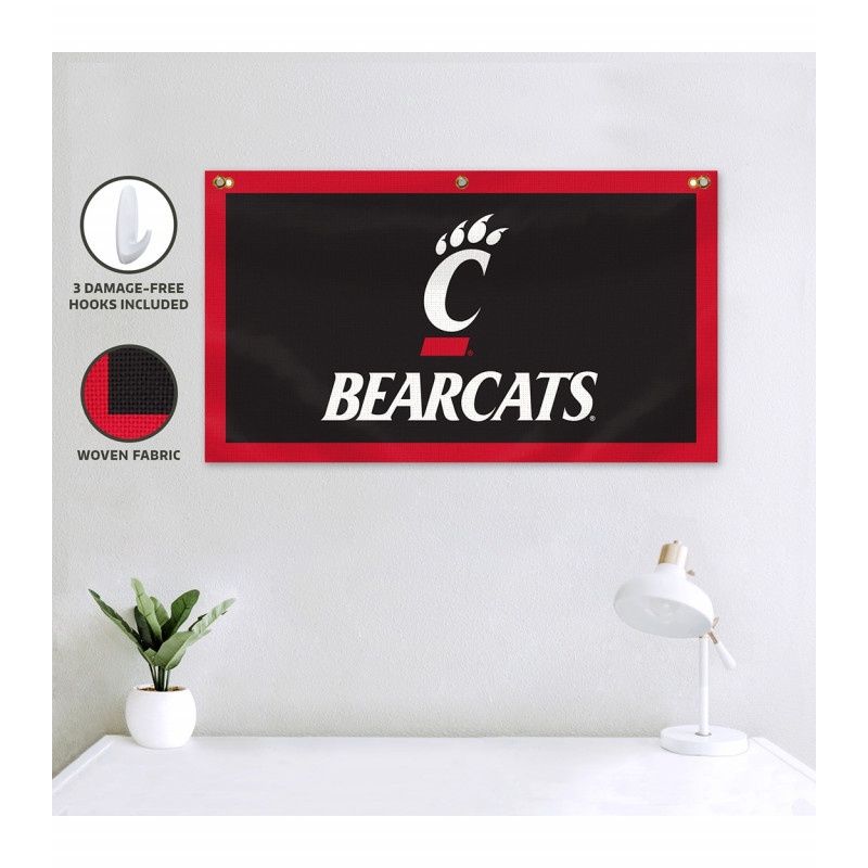 Cincinnati Bearcats 17x30 Canvas Banner