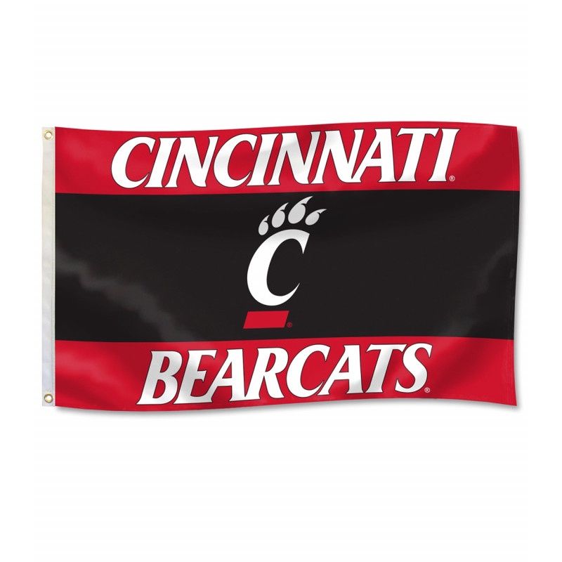 Cincinnati Bearcats 3 Panel 3'x5' Flag