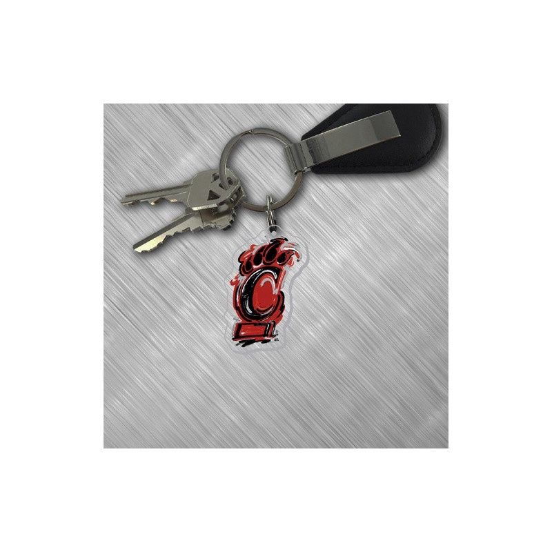 Cincinnati Bearcats Acrylic Justin Patten C-Paw Keytag
