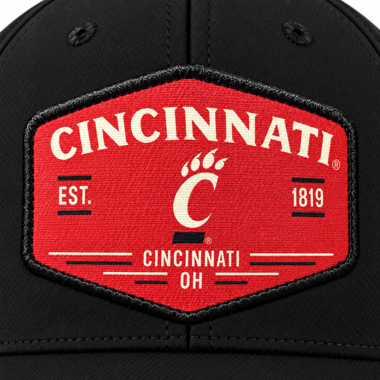 Ahead Cincinnati Bearcats Black Patch Hat