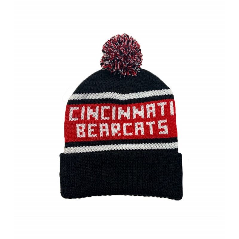 Cincinnati Bearcats Black Pom Hat