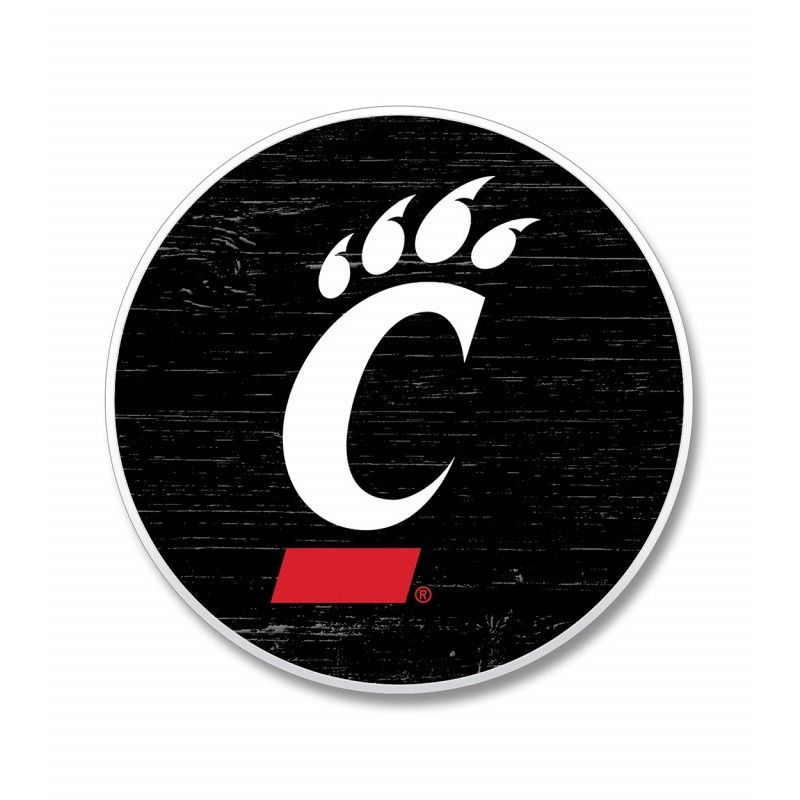 Cincinnati Bearcats C-Paw Car Coaster, Color: Black