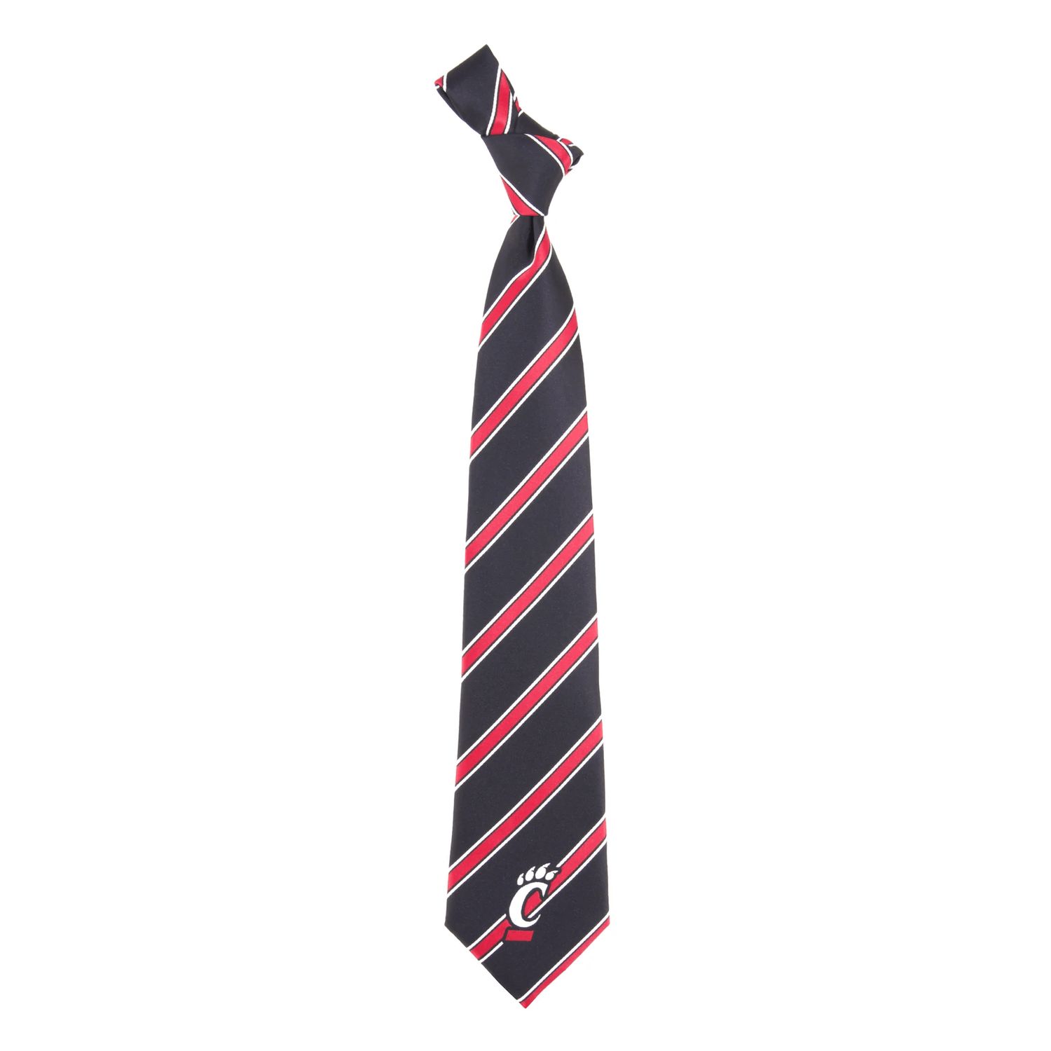 Cincinnati Bearcats Striped C-Paw Neck Tie