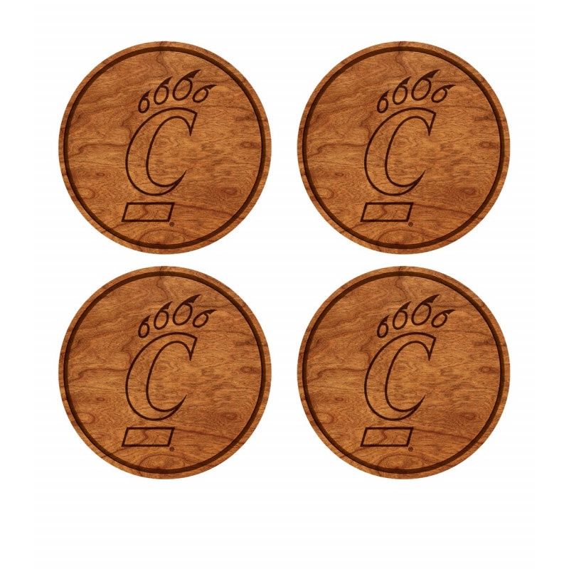 C-Paw Wooden Coaster 4 Pack
