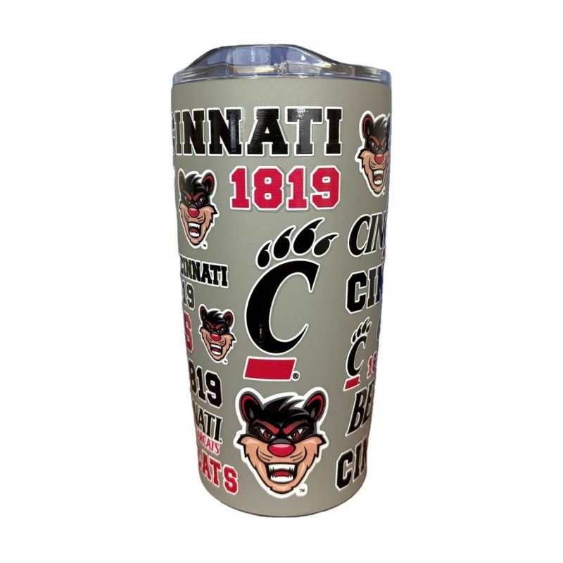 Cincinnati Bearcats All over Print Travel Tumbler