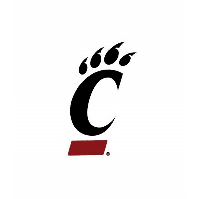 Cincinnati Bearcats C-Paw Color Shock Decal