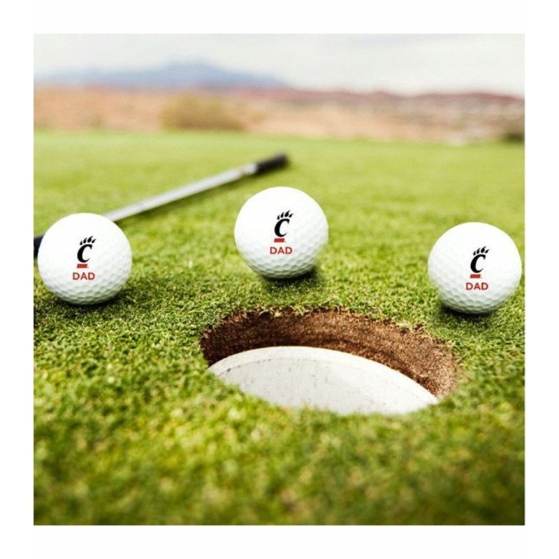 Cincinnati Bearcats Dad TaylorMade Golf Ball 3pk