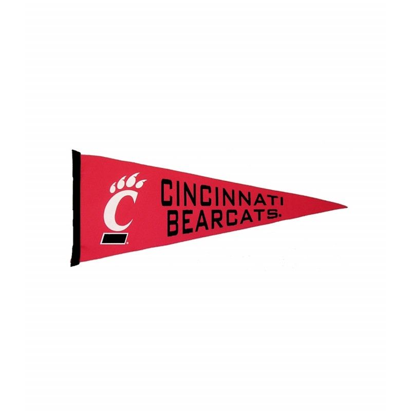 Cincinnati Bearcats Felt Pennant with White C-Paw