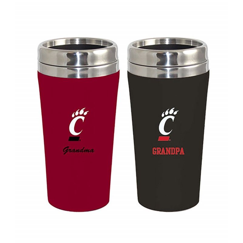 Cincinnati Bearcats Grandma &amp; Grandpa Travel Mugs