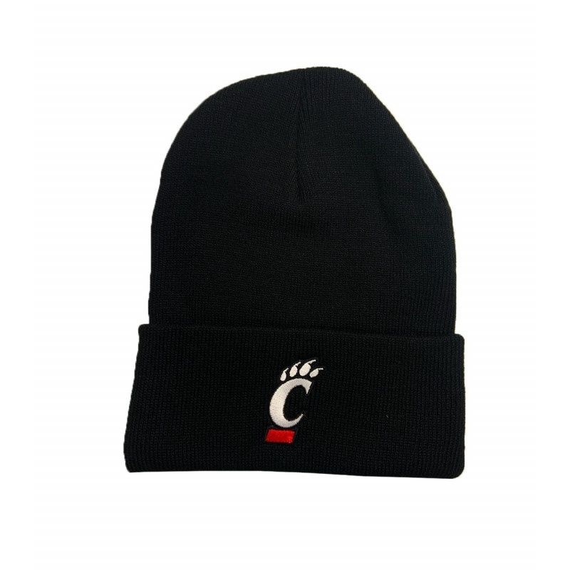 Cincinnati Bearcats Junior Cuffed Knit Black Winter Hat