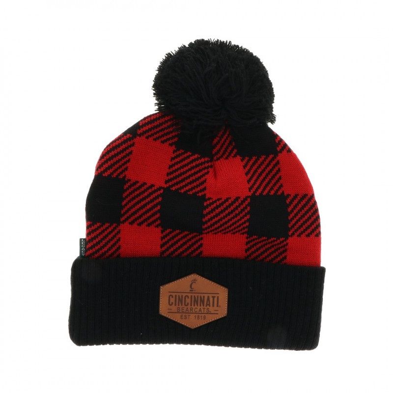 Cincinnati Bearcats Legacy Brawny Cuff Leather Patch Pom