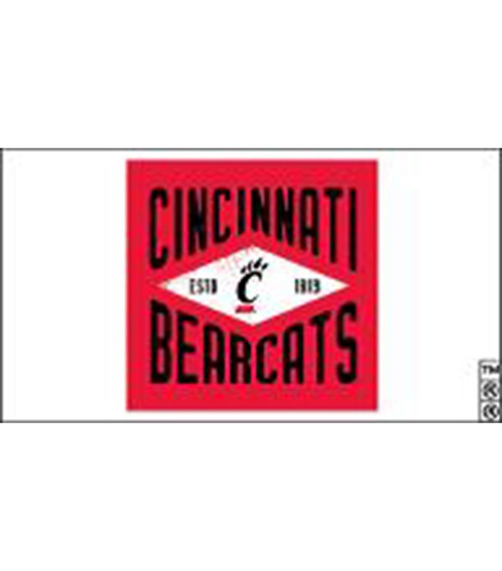 Cincinnati Bearcats Red Block With Diamond