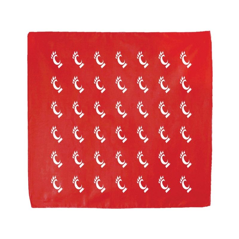 Cincinnati Bearcats Repeating C-Paw Bandana