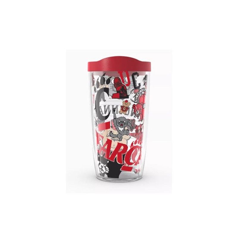 Cincinnati Bearcats Tervis 16 oz All over Vault Tumbler