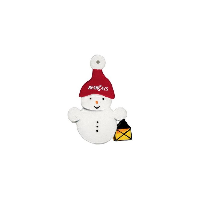Cincinnati Bearcats Watchman Snowman Ornament