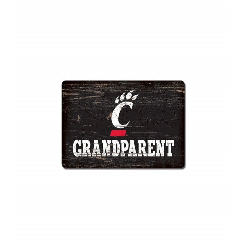 Cincinnati Bearcats Wooden Grandparent Magnet