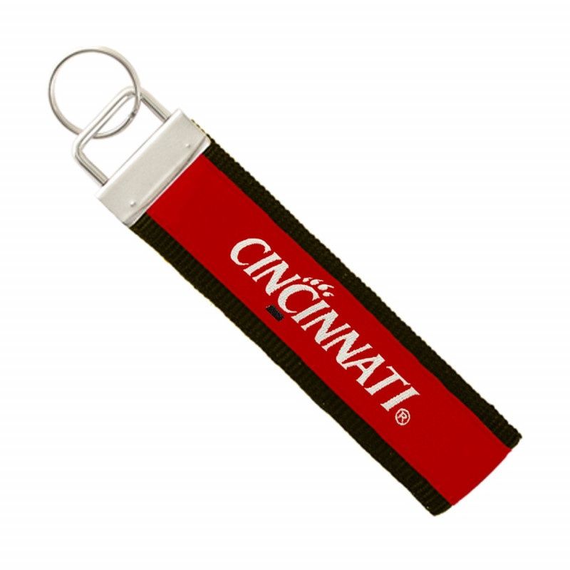 Cincinnati Bearcats Woven 5-inch Keystrap and Key Ring