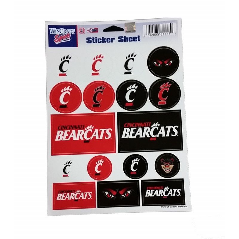 Circle and Square Cincinnati Bearcats Stickers