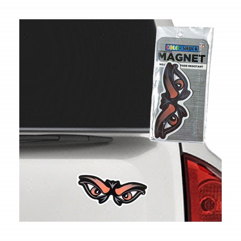 ColorShock Cincinnati Bearcat Eyes Mini Auto Magnet