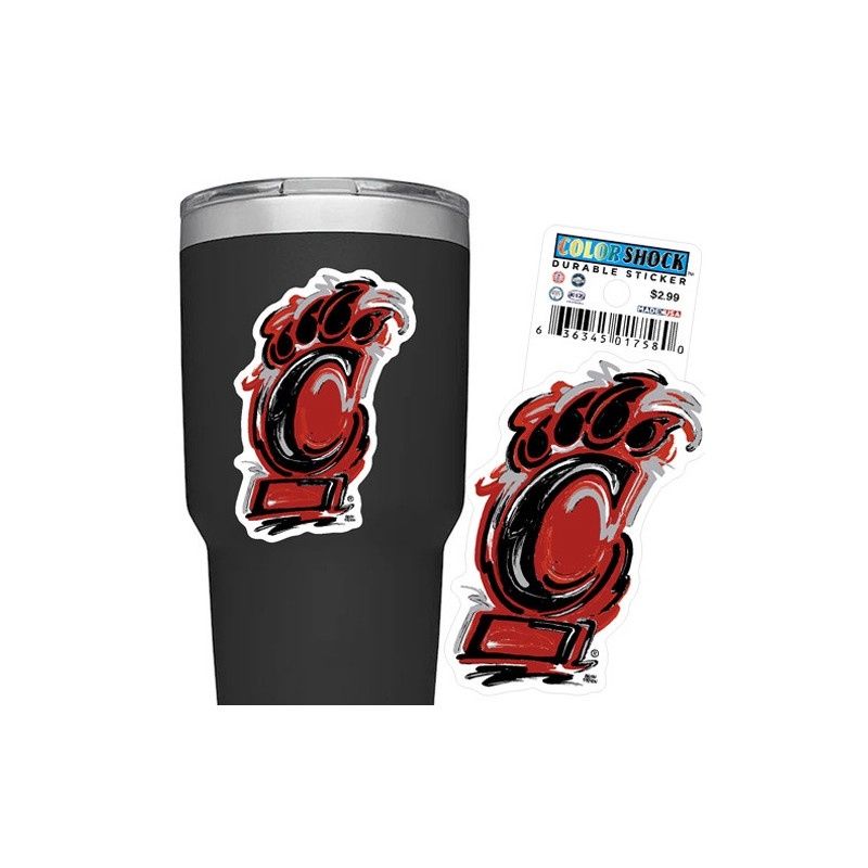 Cincinnati Bearcats Justin Patten C-Paw Sticker