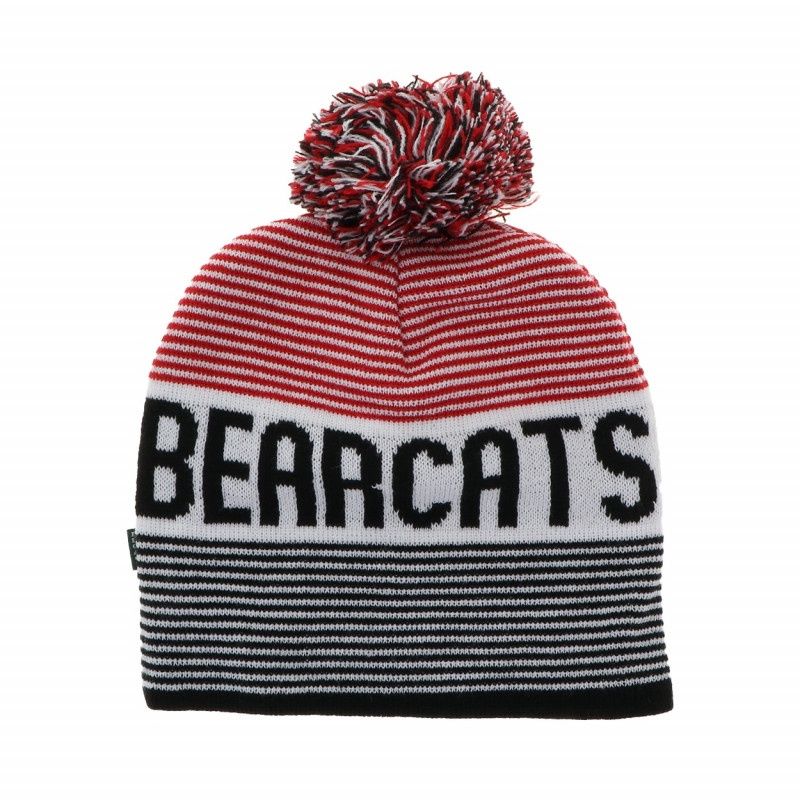 Cincinnati Bearcats Legacy Striped Pom Beanie