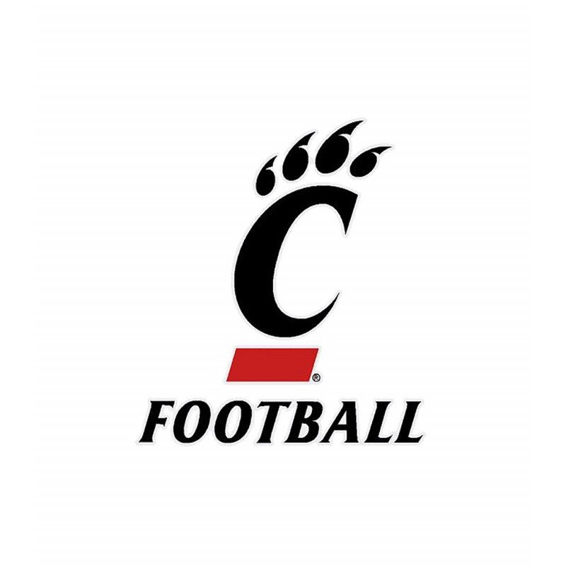 Cincinnati Bearcats Removable Football Decal - 3x4