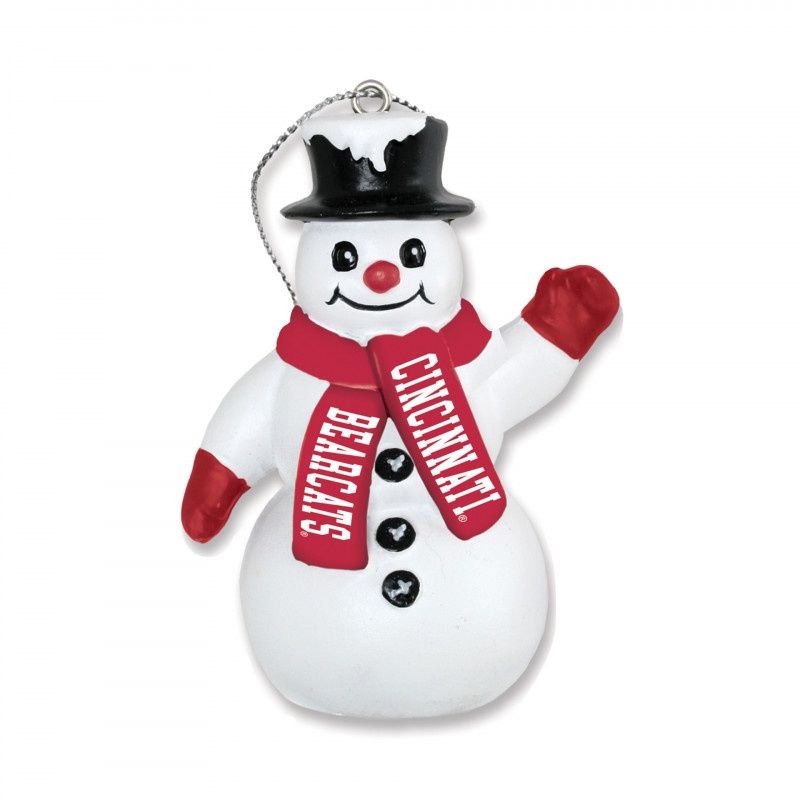 Cincinnati Bearcats Snowman Ornament