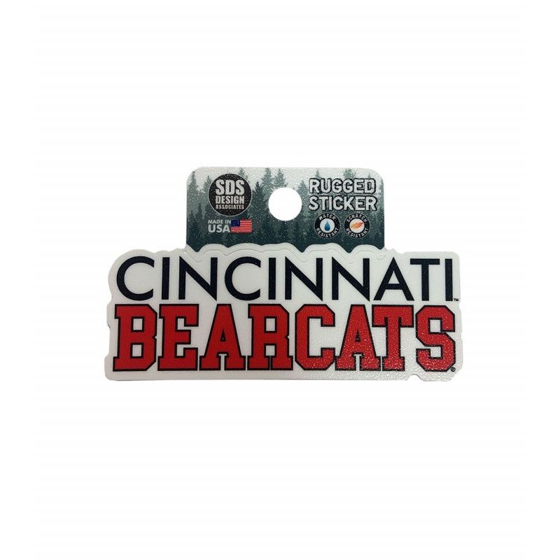 Cincinnati Bearcats Stack Rugged Sticker