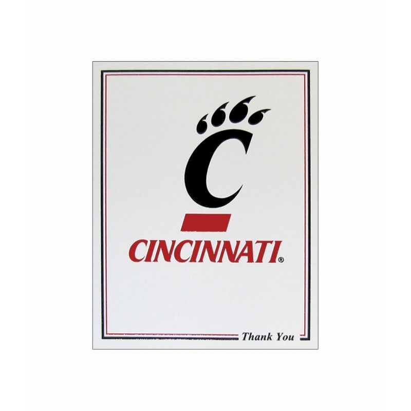 Cincinnati Bearcats Thank You Cards 10 pack