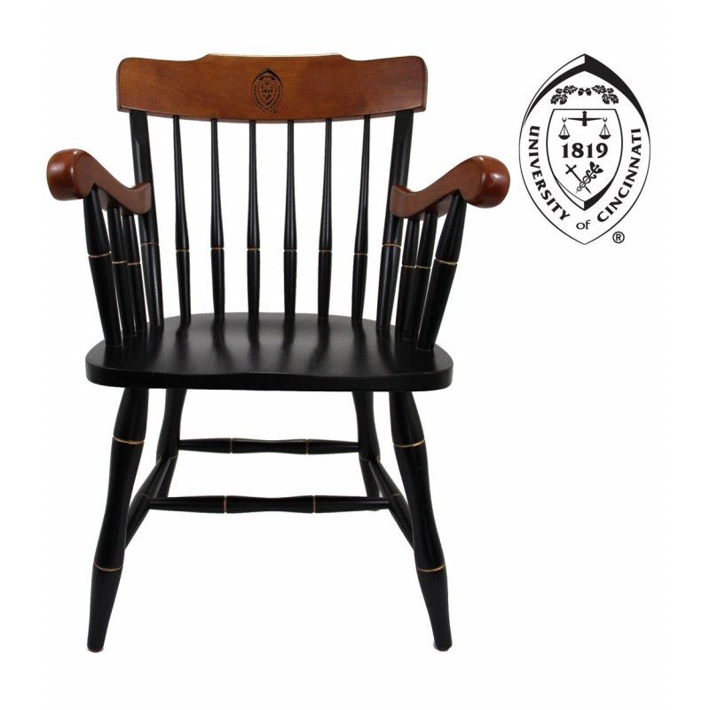 Cincinnati Bearcats Wooden Captain's Chair
