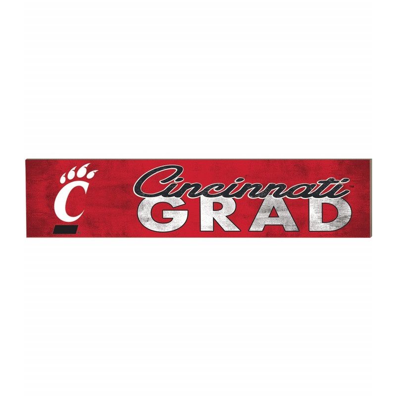 Cincinnati Grad Red Block Sign 3 x 13