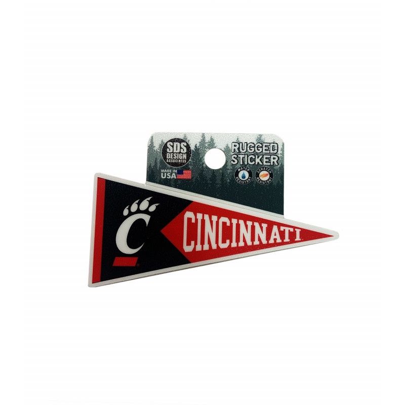Cincinnati Pennant Rugged Sticker