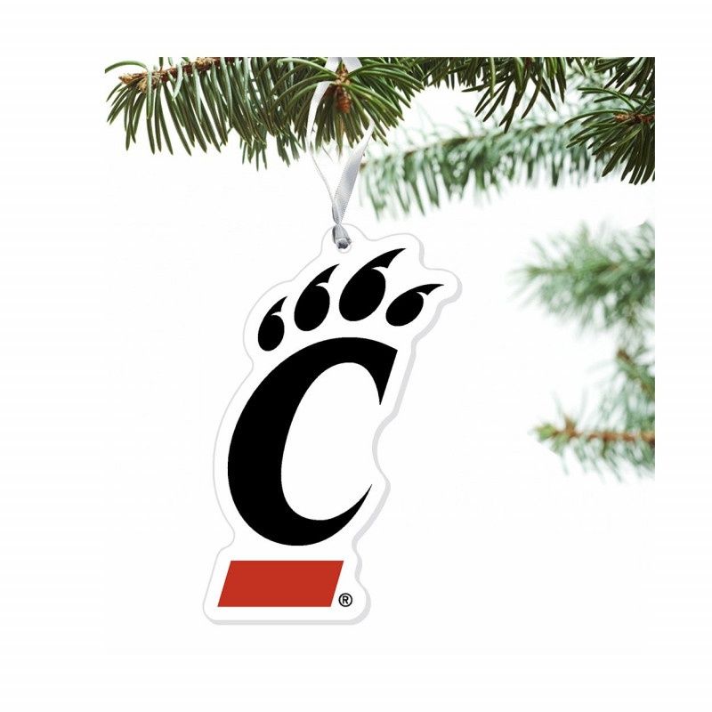ColorShock Cincinnati Acrylic C-Paw Ornament