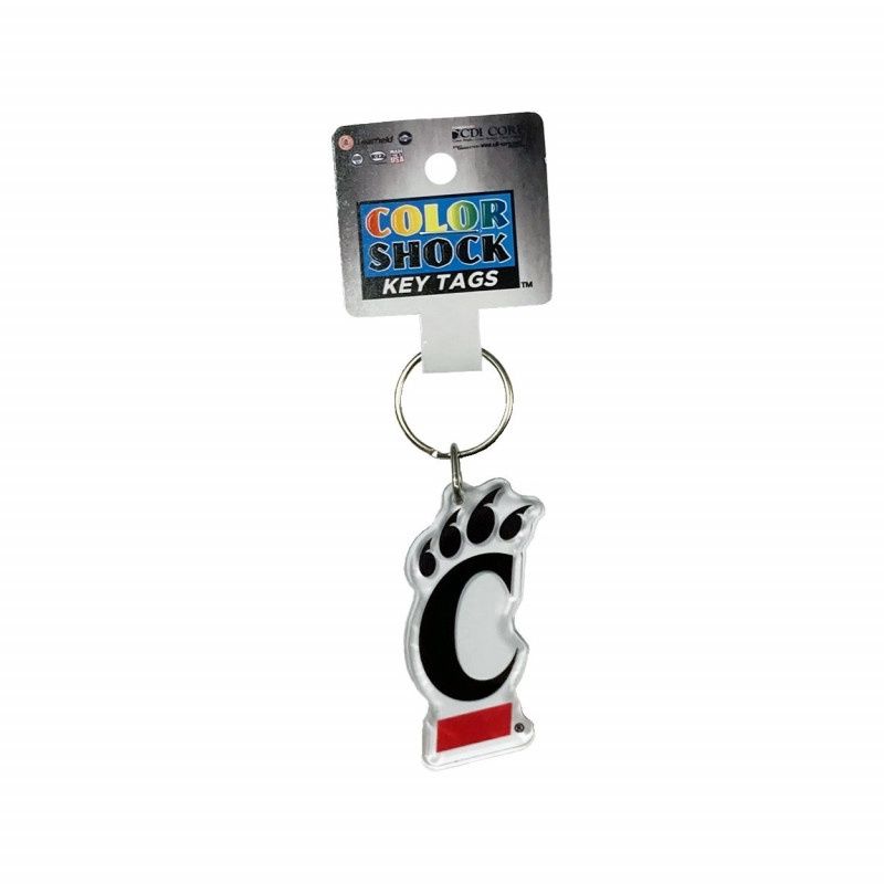 ColorShock Cincinnati Acrylic C-Paw Keytag
